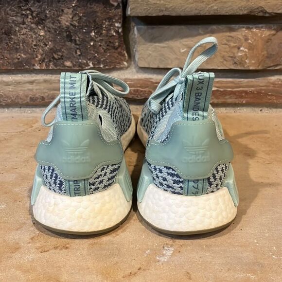 Adidas NMD_R1 STLT Primeknit "Ash Green" Sneakers - Picture 6 of 10